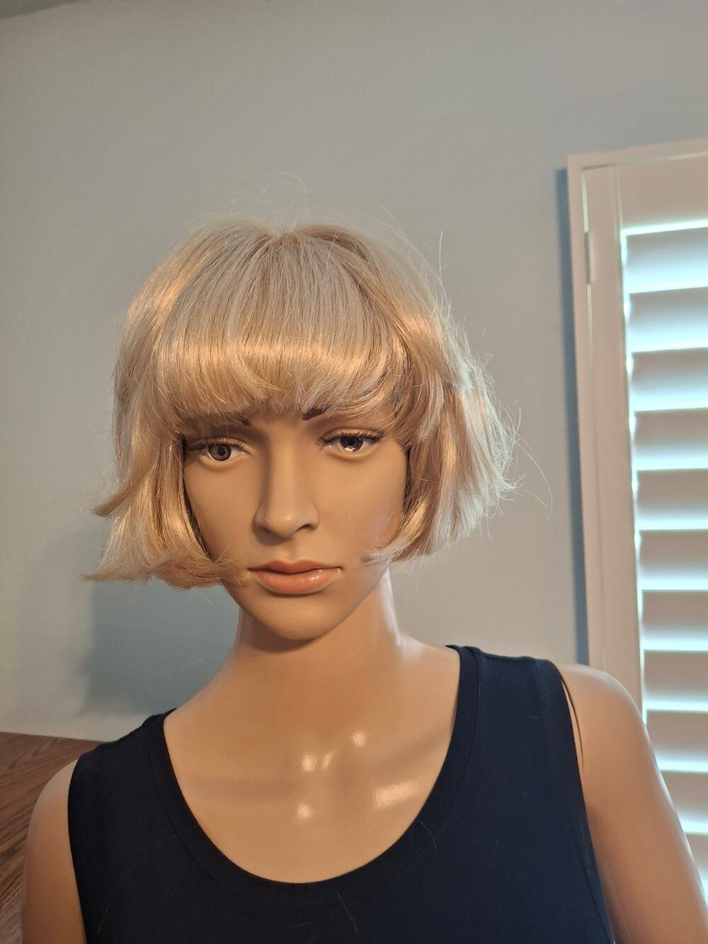 Copied - Blonde Bob Wig with Bangs